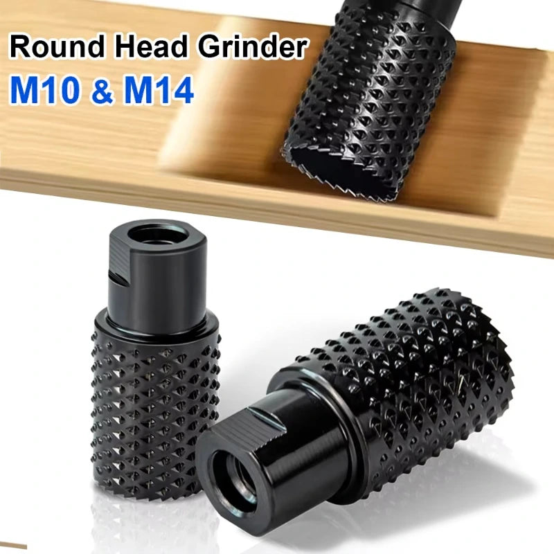 M10/M14 Round Head Rotary Grinder – Hole Opener & Angle Grinder Accessories for Metal and Wood Carving,LK-AA201