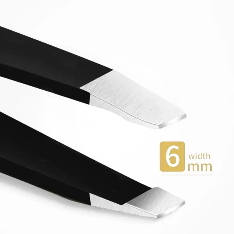 Wholesale Black Stainless Steel Eyebrow Tweezers for Hair Removal, LK-AA52