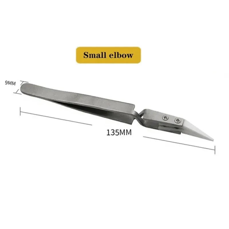 Precision Reverse Electronic Soldering Tweezers for Safe Handling, LK-AA19