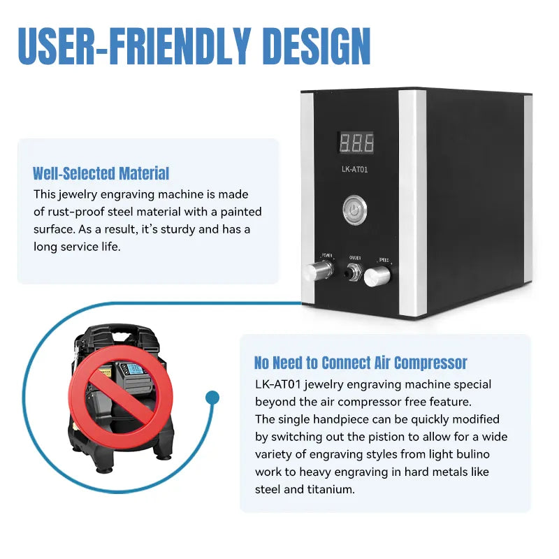 Air-Free Pneumatic Graver, LK-AT01