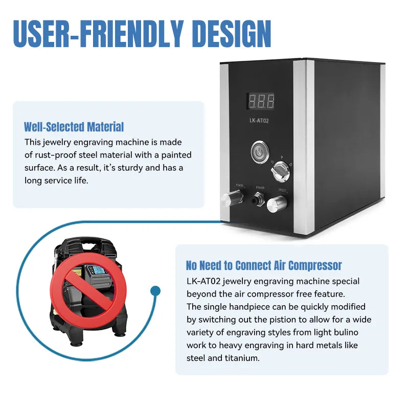 Air-Free Pneumatic Engraving Tools, LK-AT02