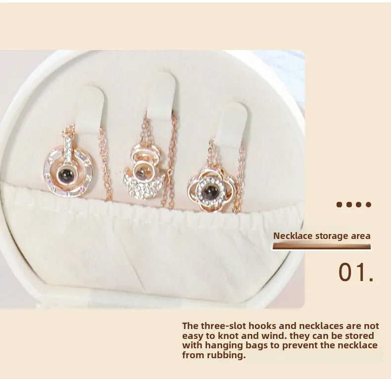 As per Semicircle Portable Jewelry Box Storage Box Princess Handbag Mini Earrings Necklace Ring Box Cross-border Spot,LK-AA246