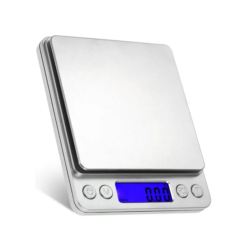 High-Precision Digital Kitchen and Jewelry Scale, 500g/0.01g to 3kg/0.1g with Dual Trays,LK-AA95
