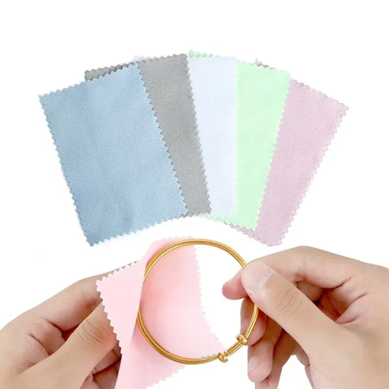 10-Pack Anti-Tarnish Polishing Cloths – Ideal for Cleaning Coins, Watches, and Jewelry,AA100