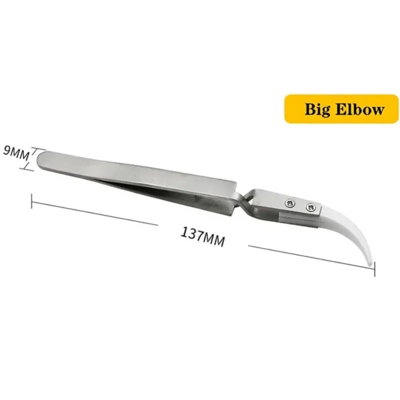 Precision Reverse Electronic Soldering Tweezers for Safe Handling, LK-AA19