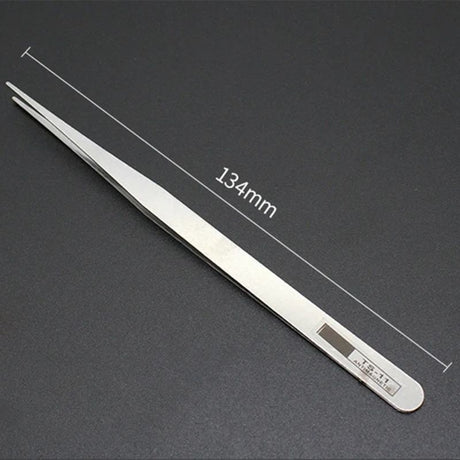 5-Piece Professional Stainless Steel Straight and Curved Tweezers Set – Precision Repair Tools for Mechanical and Quartz Watches,LK-AA107
