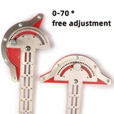 Precision Stainless Steel Angle Protractor - Carpenter's Edge Measurement Tool for Woodworking,LK-AA92