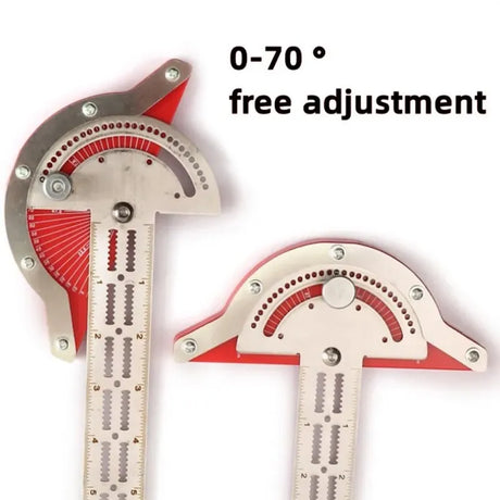 Precision Stainless Steel Angle Protractor - Carpenter's Edge Measurement Tool for Woodworking,LK-AA92