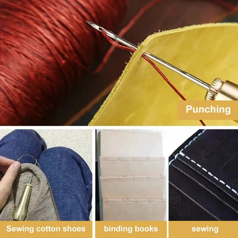 Sewing Awl with Copper Handle-3
