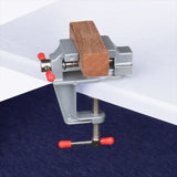 Mini Bench Vise – Multi-Functional 35mm Aluminum Miniature Clamp for Jewelers, Hobbyists, and Small Projects, Mounts on Table, Flat Pliers Tool Vice,LK-AA119