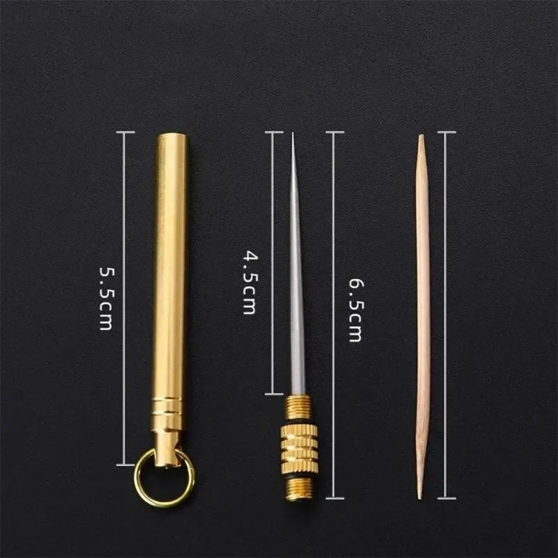 Pocket Titanium Toothpick Container-3