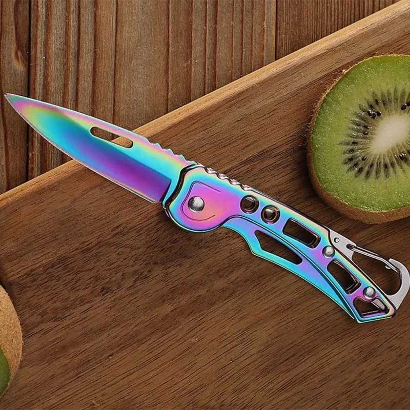 Folding Fruit Knife – Stainless Steel Outdoor Pocket Knife with Non-Slip Handle, Ideal as a Kitchen Accessory,LK-AA101