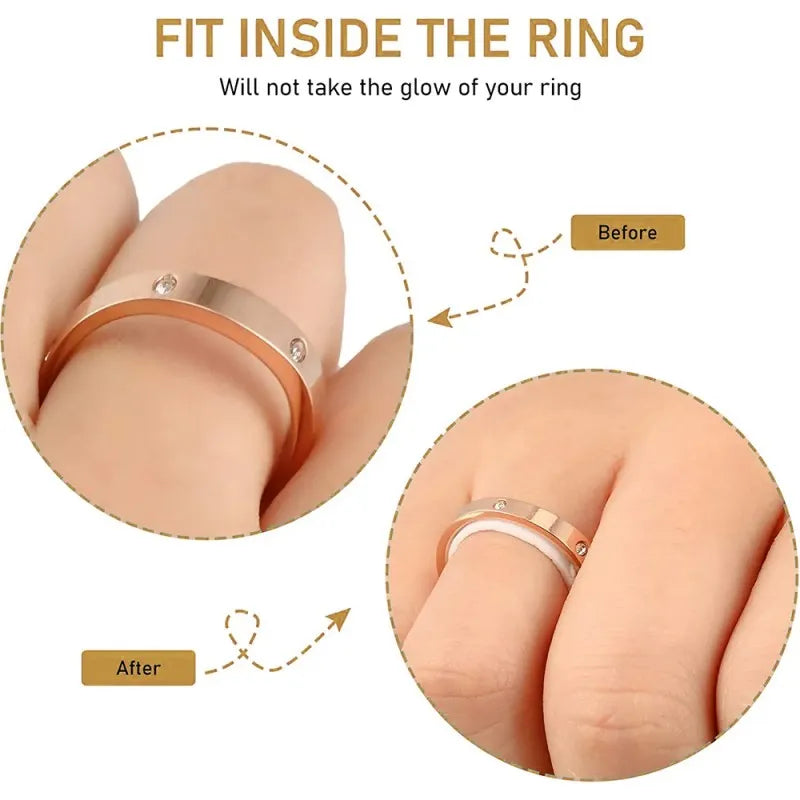 Big Size Invisible Silicone Transparent Fixed Tightener Reducer Rings Jewelry Resizing Tools, LK-AA72