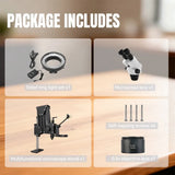Binocular Stereo Microscope with Adjustable Magnification LK-MS01A-W