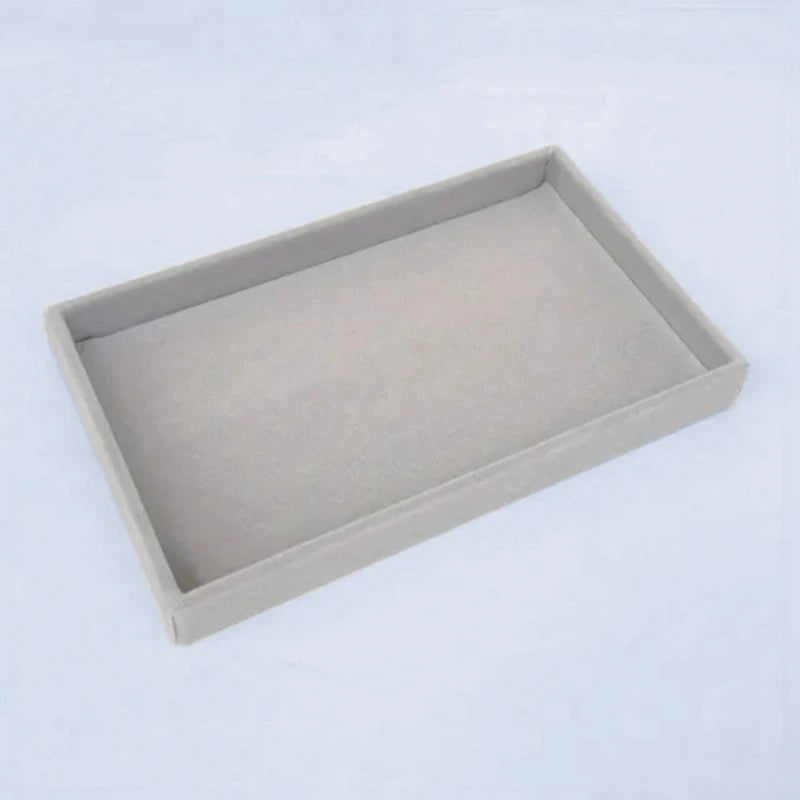 New Jewelry Box Flannel Trinket Box Ring Earrings Earrings Bracelet Necklace Jewelry Display Storage Box Tray,LK-AA149