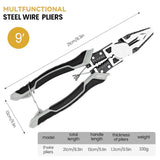 Universal Diagonal Pliers Wire Cutters Durable Non-slip Multi-functional Tool, LK-AA32
