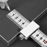Steel Carpenter's Square with Positioning Block - Accurate Measuring and Marking Tool for Woodworking,LK-AA91
