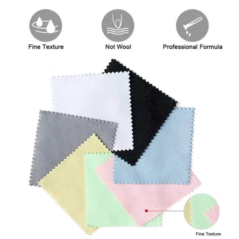 10-Pack Anti-Tarnish Polishing Cloths – Ideal for Cleaning Coins, Watches, and Jewelry,AA100