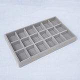 New Jewelry Box Flannel Trinket Box Ring Earrings Earrings Bracelet Necklace Jewelry Display Storage Box Tray,LK-AA149