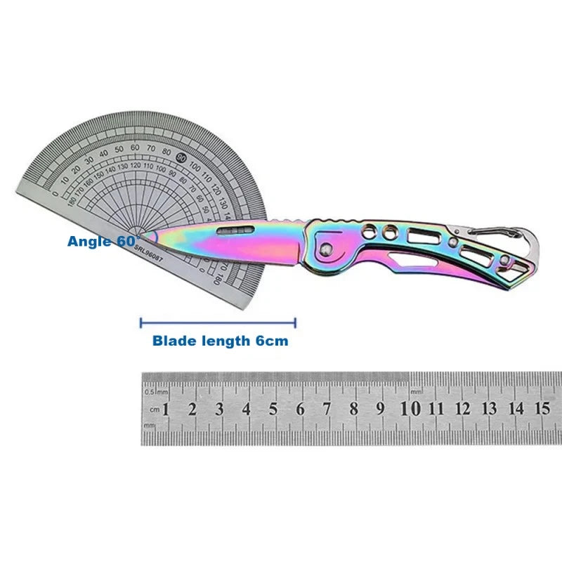 Folding Fruit Knife – Stainless Steel Outdoor Pocket Knife with Non-Slip Handle, Ideal as a Kitchen Accessory,LK-AA101