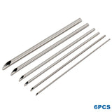 6 Pcs Pottery Stainless Steel Hole Puncher Carving Sculpture Modeling Punching Diy Ceramic Teapot Polymer Clay Tools,LK-AA173