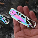 Folding Fruit Knife – Stainless Steel Outdoor Pocket Knife with Non-Slip Handle, Ideal as a Kitchen Accessory,LK-AA101
