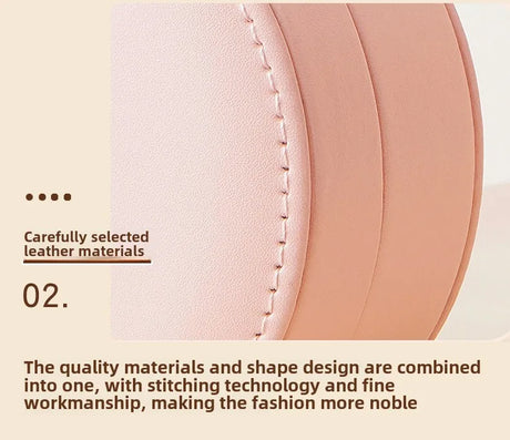As per Semicircle Portable Jewelry Box Storage Box Princess Handbag Mini Earrings Necklace Ring Box Cross-border Spot,LK-AA246