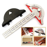 Precision Stainless Steel Angle Protractor - Carpenter's Edge Measurement Tool for Woodworking,LK-AA92