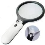45x Handheld Magnifying Glass with 3 LED Lights for Reading and Jewelry Loupe, LK-AA43