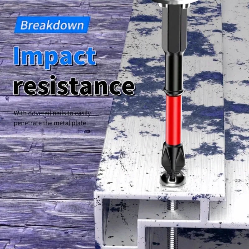 Magnetic Anti-shock Cross Screwdriver Batch Head High Hardness Non-Slip Impact Bits Screwdriver Set 25/50/65/70/90mm,LK-AA243 - Image 6