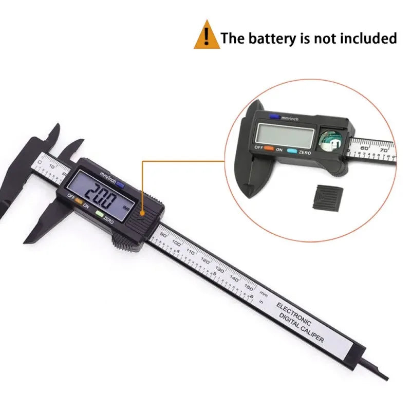 Digital Plastic Caliper for Accurate Jewelry and Craft Measurements, LK-ST06