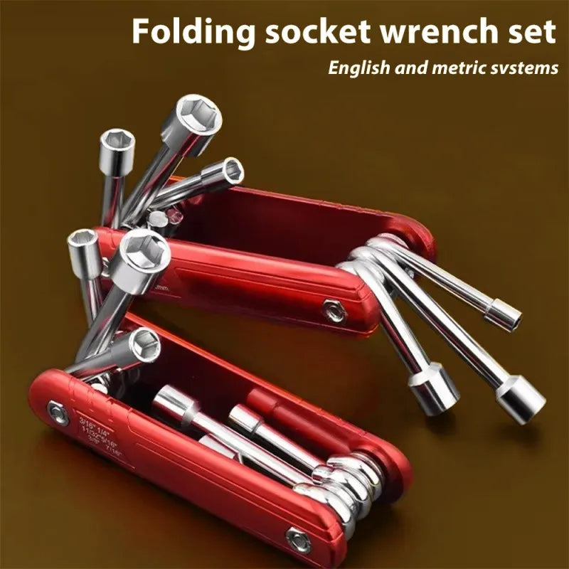 Portable 6-in-1 Folding Hex Tool Set-5