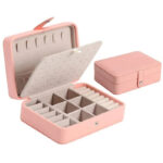Simple style portable jewelry storage box