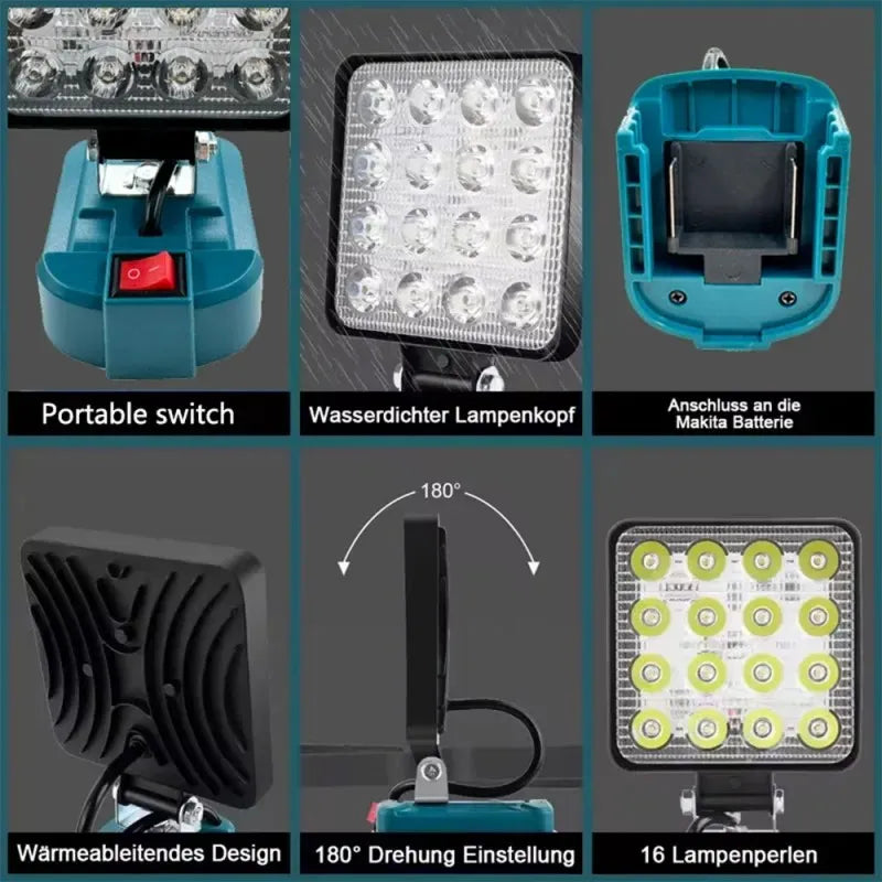 Mobile LED Spotlight for Work-5