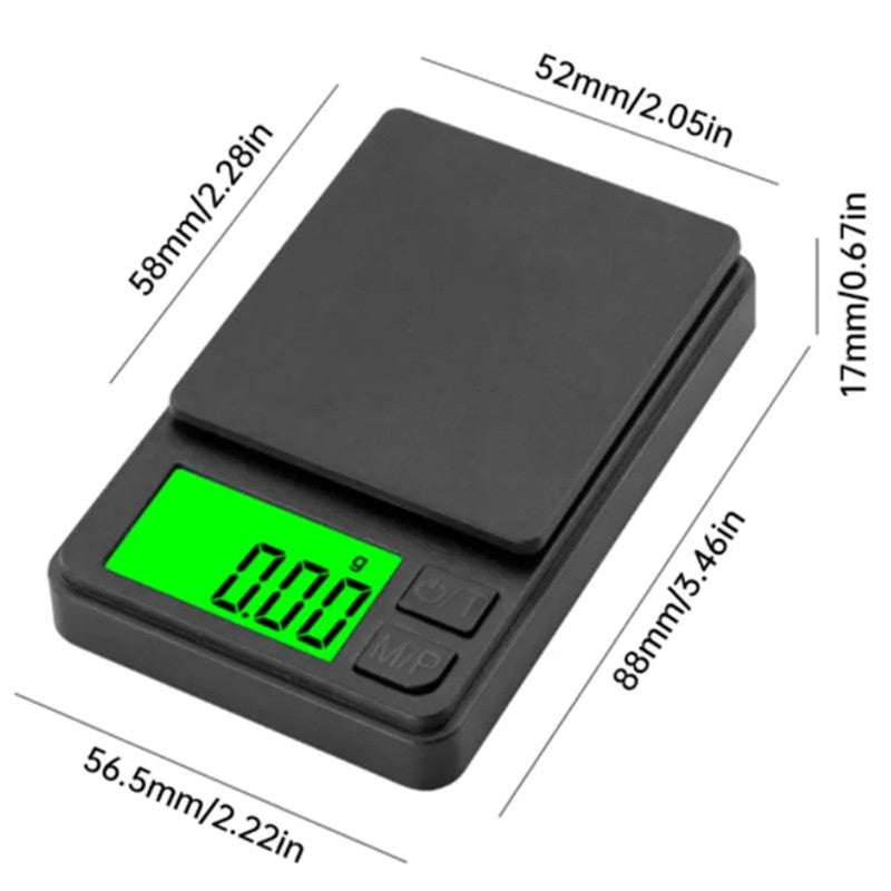 500g x 0.01g Precision Digital Jewelry Scale – High Accuracy Portable Gram Scale with Calibration Function & Clear Display, Ideal for Kitchen & Lab Use,LK-AA108 - Image 7