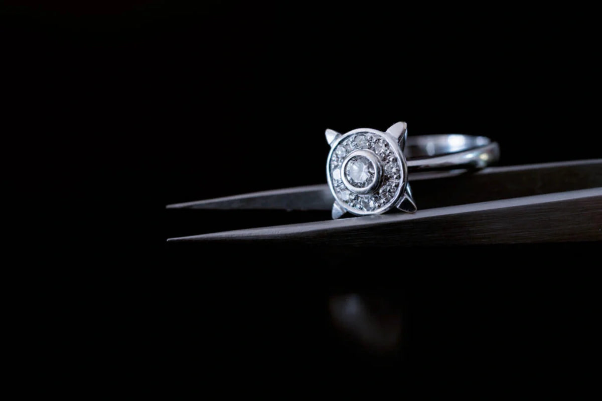 Beautifully hand engraved metal ring